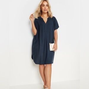 Jones New York Navy Midi Dress